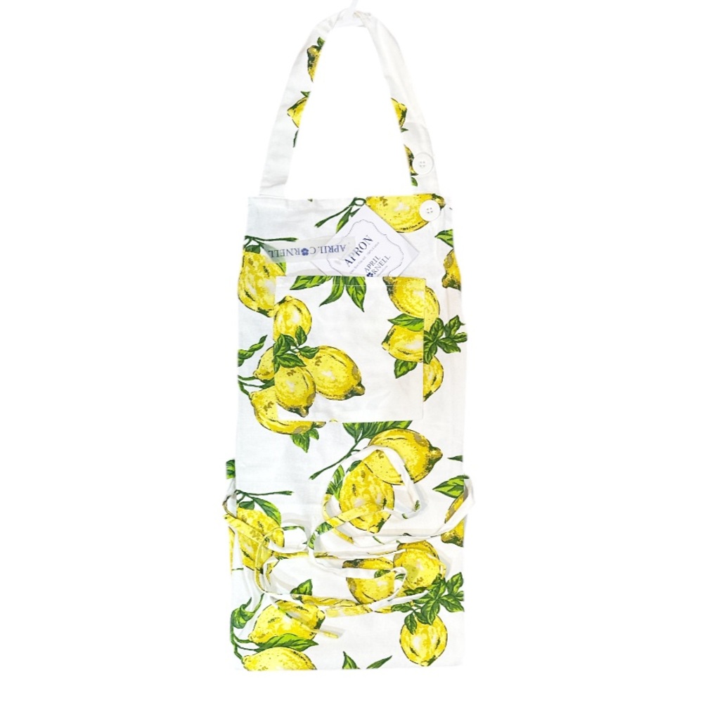 NEW ApriL Cornell LEMON Themed Chef’s Apron